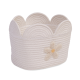 Кошик для іграшок Childhome Flower 30x20x15 см білий, арт. CCBAFL20, у дитячу кімнату