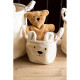 Набір корзин для іграшок Childhome Teddy білий , арт. CCBTWSET