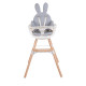 Подушка універсальна до стільця для годування Childhome rabit/grey, арт. CCRASCJG
