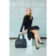 Сумка для мами Childhome Mommy club Signature vegan leather black, арт. CWMCSLBL