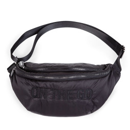 Сумка через плече Childhome Banana bag puffered black, арт. CWBANAPBL