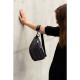 Сумка через плече Childhome Banana bag puffered black, арт. CWBANAPBL