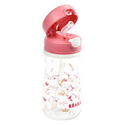 Детский поильник с трубочкой Sippy 350 мл Beaba - розовый, арт. 913452