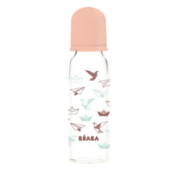 Бутылочка стеклянная Beaba Origami 250 ml nude, арт. 9116111