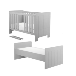 Детская кроватка Pinio Calmo White 140x70 см (серый)