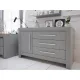Комод Pinio Calmo White широкий (дополнительная комплектация - накладной пеленатор)