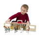 Переносна дерев'яна стайня з кіньми Melissa&Doug (MD13744)