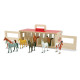 Переносна дерев'яна стайня з кіньми Melissa&Doug (MD13744)