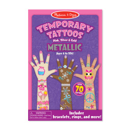 Мої перші тимчасові татуювання металік, 130 штук Melissa&Doug (MD2948)