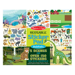 Набір багаторазових наліпок "Місця існування тварин" Melissa&Doug (MD4196)