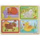 Дерев'яні пазли у футлярі "Грайливі друзі" Melissa&Doug (MD31364) | Дитячі іграшки Melissa & Doug (США)