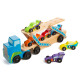 Дерев'яний мегатягач автомобілів Melissa&Doug (MD12759) | Дитячі іграшки Melissa & Doug (США)