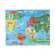 Мега-пазл "Карта світу", 33 елемента Melissa&Doug (MD10446)