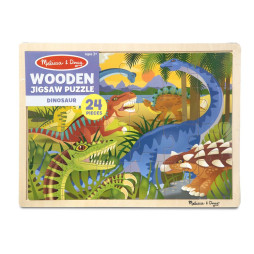 Дерев'яні пазли в рамці "Динозаври", 24 елемента Melissa&Doug (MD19066)