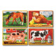 Набір із 4 пазлів в коробці "Тварини на фермі" Melissa&Doug (MD13793)