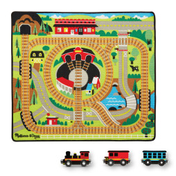 Ігровий килимок з паровозиками "Залізниця" Melissa&Doug (MD19554)