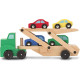Іграшковий дерев'яний автотранспортер Melissa&Doug (MD14096) | Дитячі іграшки Melissa & Doug (США)