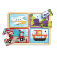 Дерев'яні пазли у футлярі "Транспортні засоби" Melissa&Doug (MD31361) | Дитячі іграшки Melissa & Doug (США)