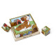 Дерев'яні кубики на платформі "Домашні тварини" Melissa&Doug (MD3771)