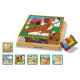 Дерев'яні кубики на платформі "Домашні тварини" Melissa&Doug (MD3771) | Дитячі іграшки Melissa & Doug (США)