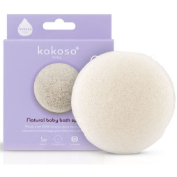 Натуральна дитяча губка для купання з конжаку Kokoso Baby