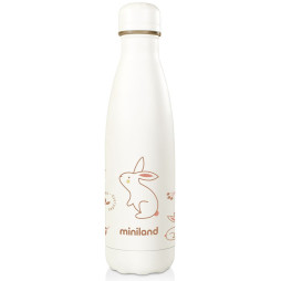 Термопляшка Miniland Natur Bottle Bunny 500мл, арт. 89346