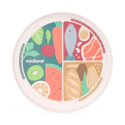 Дитяча тарілка для здорового харчування Miniland Nutrihealthy, арт. 89422