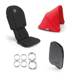Комплект STYLE SET для коляски ANT BLACK/NEON RED, колір чорний з червоним, (910210NR01), Bugaboo
