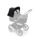 Літній капюшон для коляски Bugaboo Fox 5/Cameleon 3/Lynx Breezy MIDNIGHT BLACK, чорний (100221003)