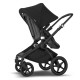 Коляска Bugaboo 2 в 1 FOX3, BLACK/GREY MELANGE, черное шасси/серый текстиль, (2306010002)