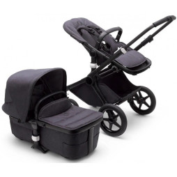 Коляска 2в1 FOX3 MINERAL, BLACK/WASHED BLACK, чорне шассі/чорний текстиль, (2306010034), Bugaboo