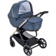 Універсальна коляска 2 в 1 CAM Techno Milano рама золота, синя (805T/V93/978/552K) | KIOSK для МАМ