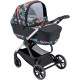 Універсальна коляска 2 в 1 CAM Techno Milano срібна рама, чорна (805T/V94/978/551K) | KIOSK для МАМ