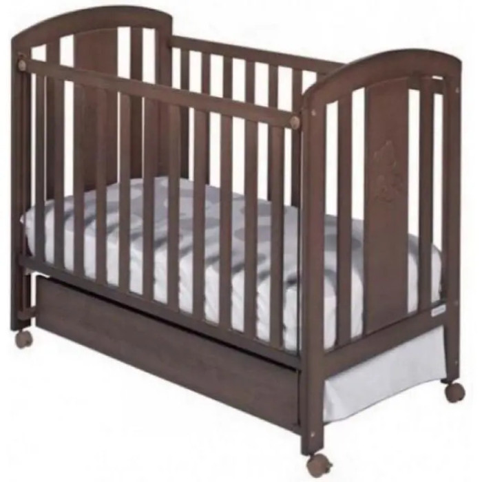 Детская кроватка Micuna Nicole Chocolate, 120х60 см, коричневый (NICOLE WALNUT)
