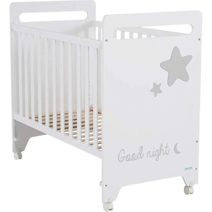 Детская кроватка Micuna Istar White Grey, 120х60 см, белый с серым, (ISTAR WHITE/GREY) | Детская мебель Micuna в Украине
