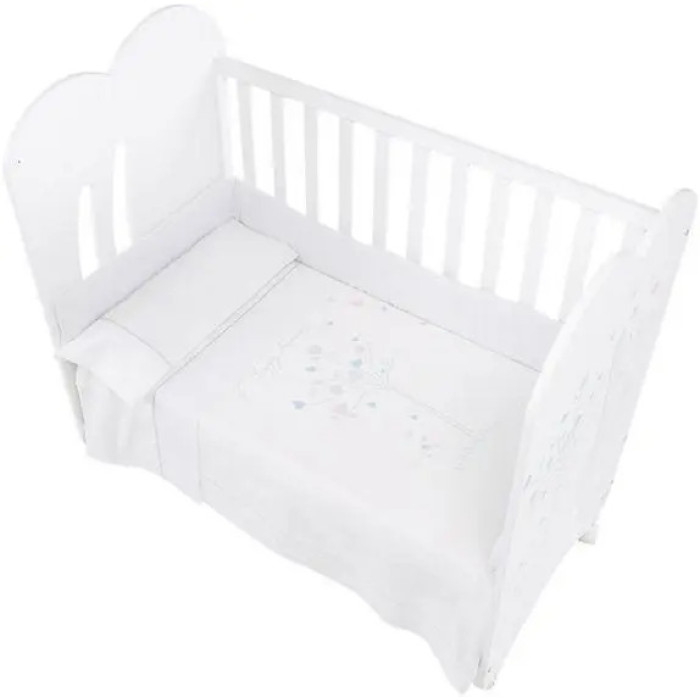 Дитяче ліжечко Micuna Aura White, 120х60 см, білий (AURA WHITE)