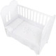 Дитяче ліжечко Micuna Aura White, 120х60 см, білий (AURA WHITE)