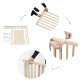 Ґрати дерев'яні Badabulle Deco Pop сірі, арт. B025226