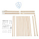 Ґрати дерев'яні Badabulle Deco Pop сірі, арт. B025226