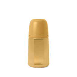 Силіконова пляшечка Suavinex Colour Essence, 240 мл, мустард (308069)