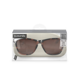Дитячі окуляри Suavinex ADULT, напівкругла форма, коричневі (308559)