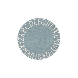 Килим бавовняний Round ABC Vintage Azul Natural Ø 150 см, Lorena Canals, C-ABC-VBN