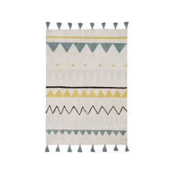 Килим бавовняний Azteca Natural Vintage Azul 120x160 см, Lorena Canals, C-AZ-NVB