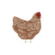 Килим бавовняний Курка, Farm, Lorena Canals, C-CHICKEN | Купити в Києві в KIOSK для МАМ