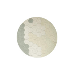 Килим бавовняний круглий Ø 140, Round Honeycomb Blue Sage, Plaster Miodu, Planet Bee, Lorena Canals, C-COMB-BSG