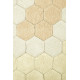 Ковер хлопковый круглый Ø 140, Honeycomb golden, Plaster Miodu, Planet Bee, Lorena Canals, C-COMB-GLD в детскую комнату