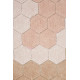 Килим бавовняний круглий Ø 140, Round Honeycomb Rose, Plaster Miodu Róż, Planet Bee, Lorena Canals, C-COMB-ROS в дитячу кімнату