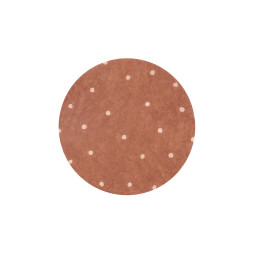 Килим бавовняний Round Dot Chestnut 140 см, Lorena Canals, C-RDOT-CHS