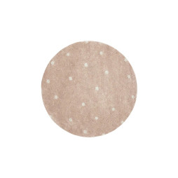 Килим бавовняний Dot Rose Ø140 см, Lorena Canals, C-RDOT-ROS