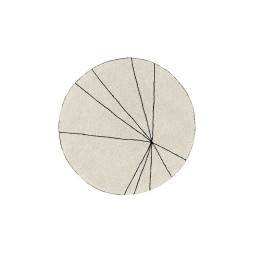 Килим бавовняний Trace Beige Ø 160 см, Lorena Canals, C-TRACE-BEIGE